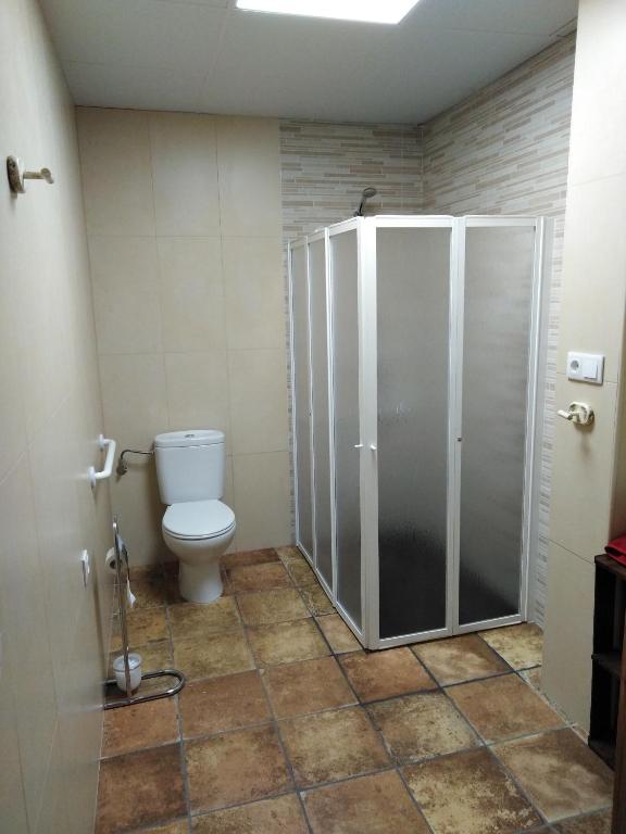 Koupelna v ubytování Apartamentos Calanda