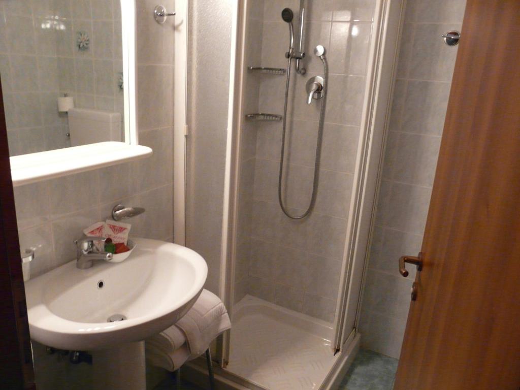 Koupelna v ubytování Hotel Vecchia Rimini