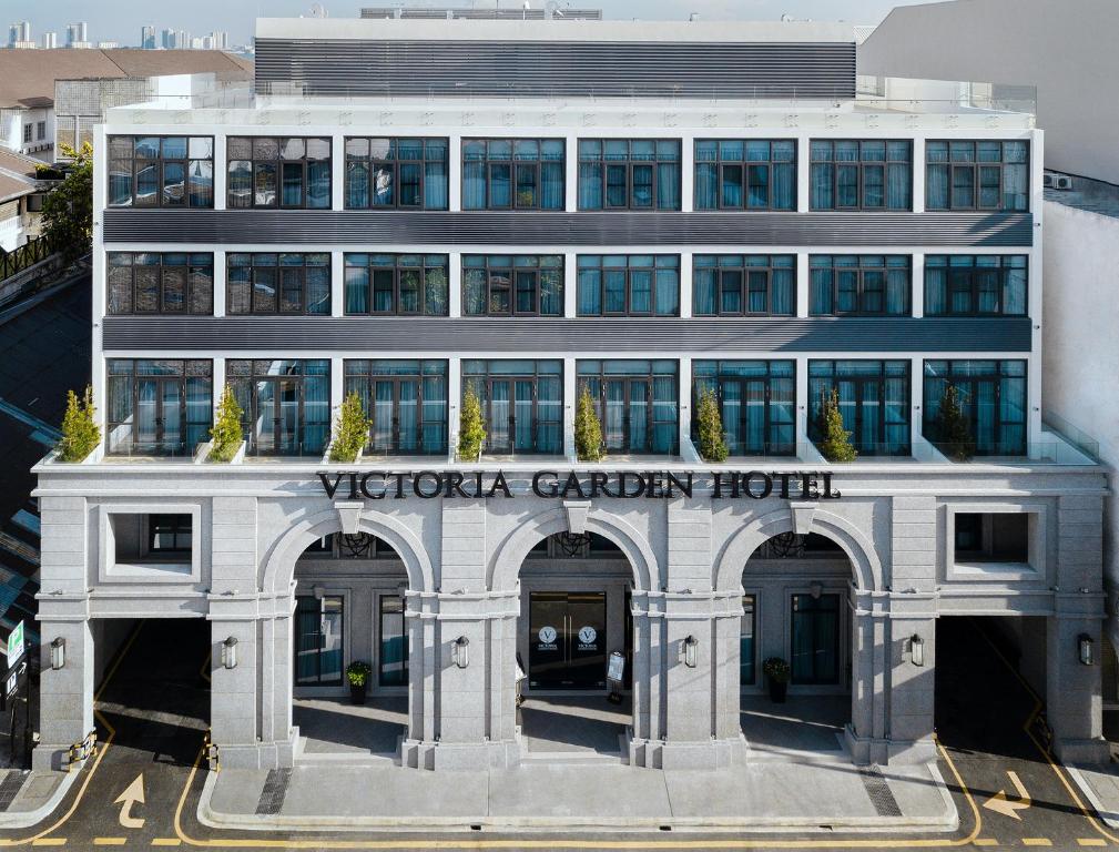 a building with the words vaughan garden hotel at Victoria Garden Hotel in George Town