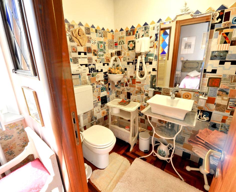Koupelna v ubytování B&B Il Torchio