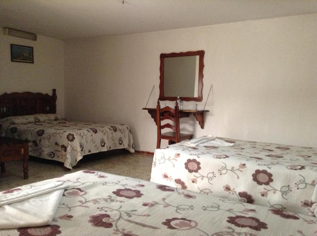 Postel nebo postele na pokoji v ubytování Hotel Atilanos