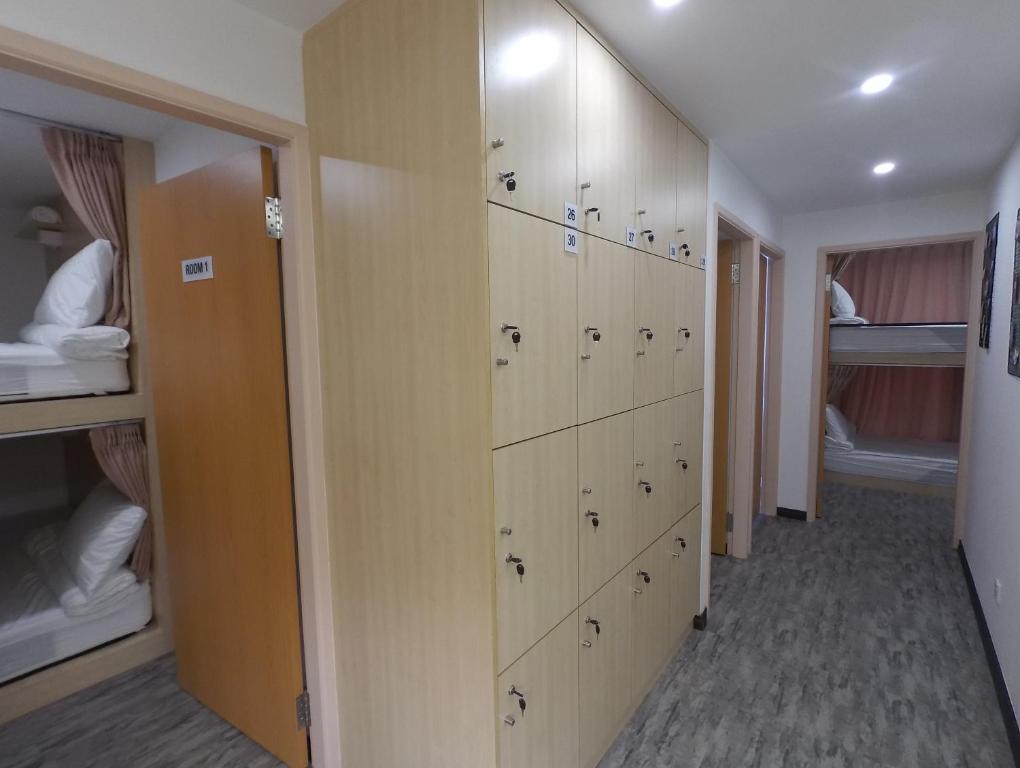 Postel nebo postele na pokoji v ubytování Signel Hostel