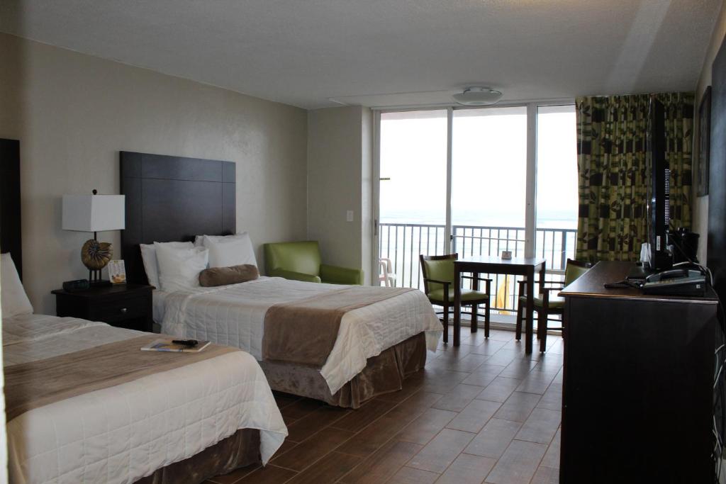 Cove Motel Oceanfront - Balcon D'angle De Vue De L'océan Deux Lits Doubles