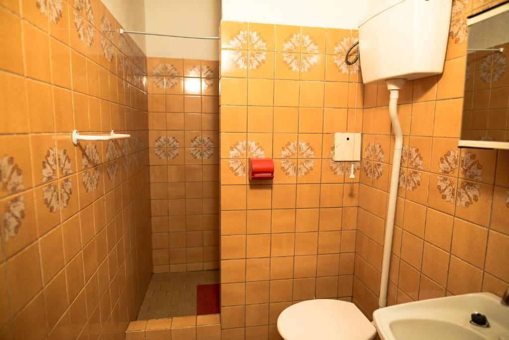 Koupelna v ubytování Horský hotel Kozubová