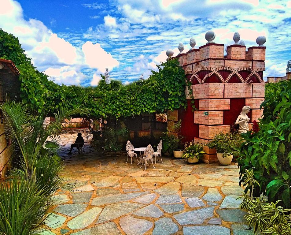 Zahrada ubytování Pousada al Castello di Giulietta e Romeo