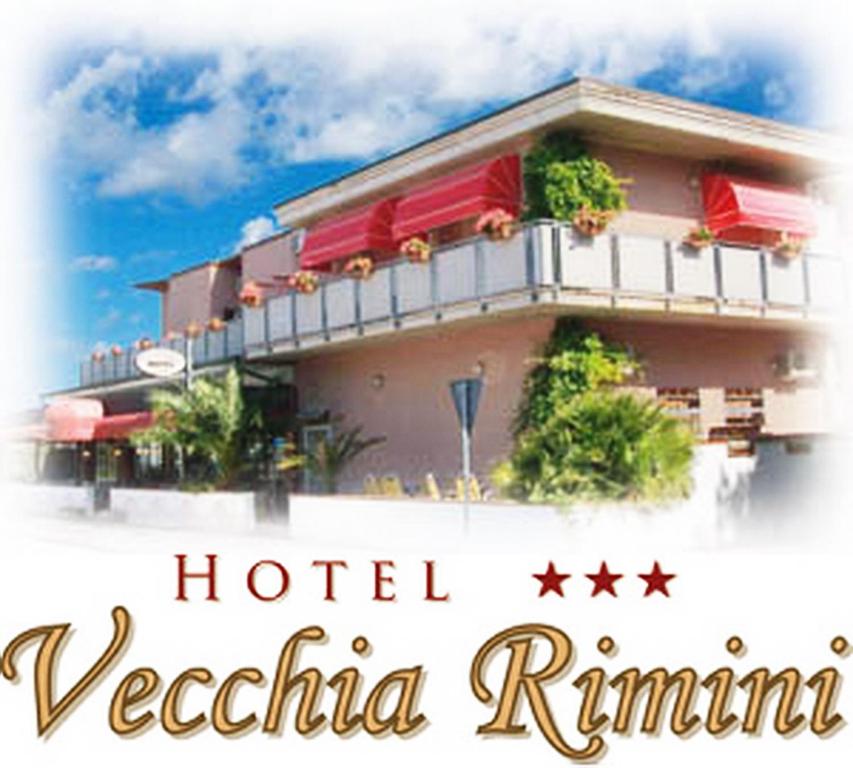 Hotel Vecchia Rimini في ليدو ديلي ايستينسي: فندق زيمبابوي مع كلمة فندق زيمبابوي