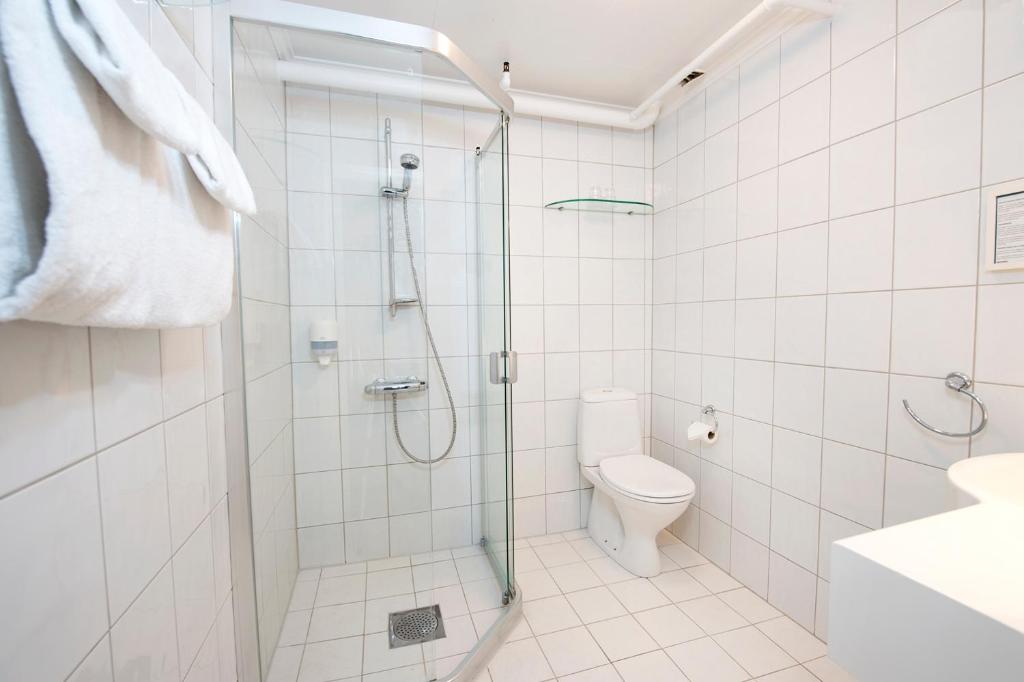 Koupelna v ubytování Dr. Holms Hotel