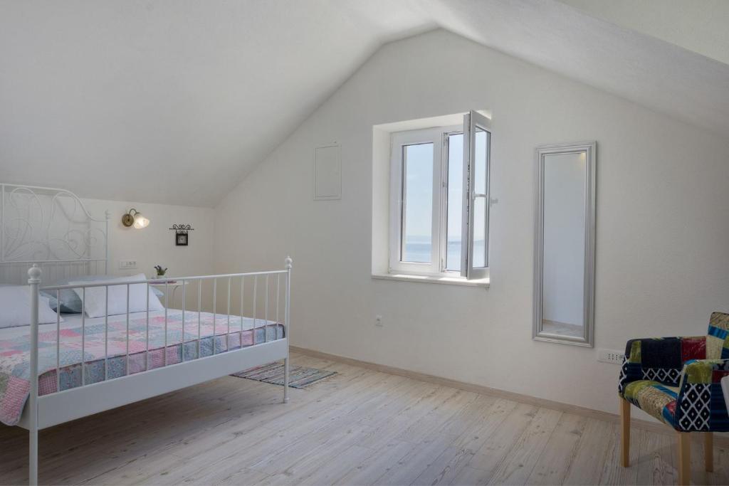 Posteľ alebo postele v izbe v ubytovaní Villa Petit in Brela, private pool