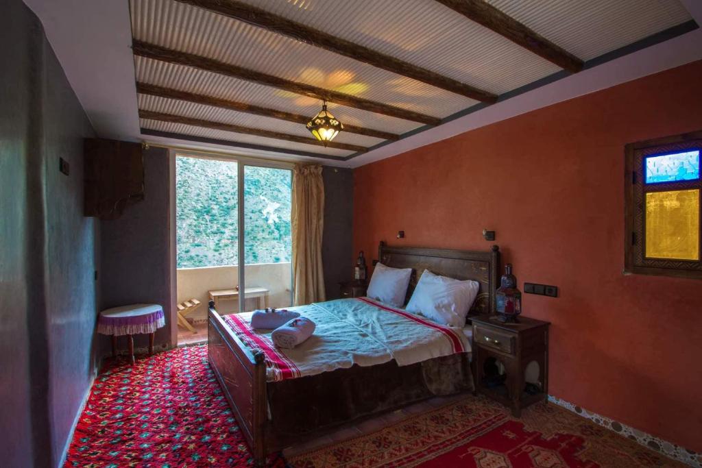 Postel nebo postele na pokoji v ubytování Berber Family Lodge