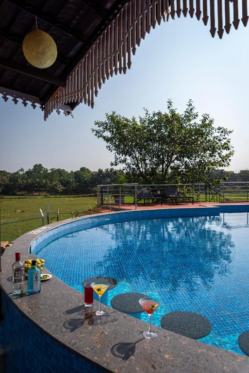 Bazén v ubytování Salcete Beach Resort nebo v jeho okolí
