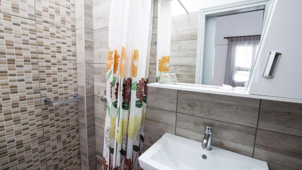 Koupelna v ubytování Hotel Sofia
