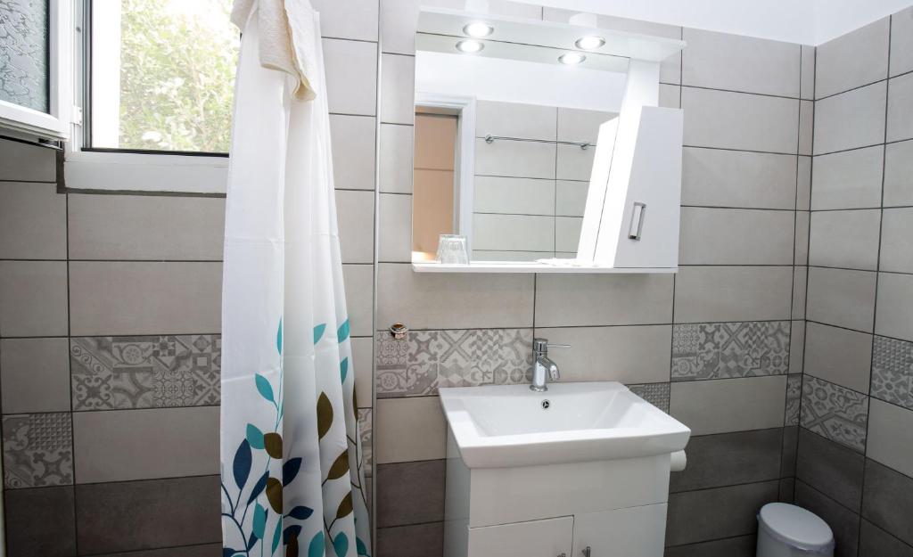 Koupelna v ubytování Hotel Sofia