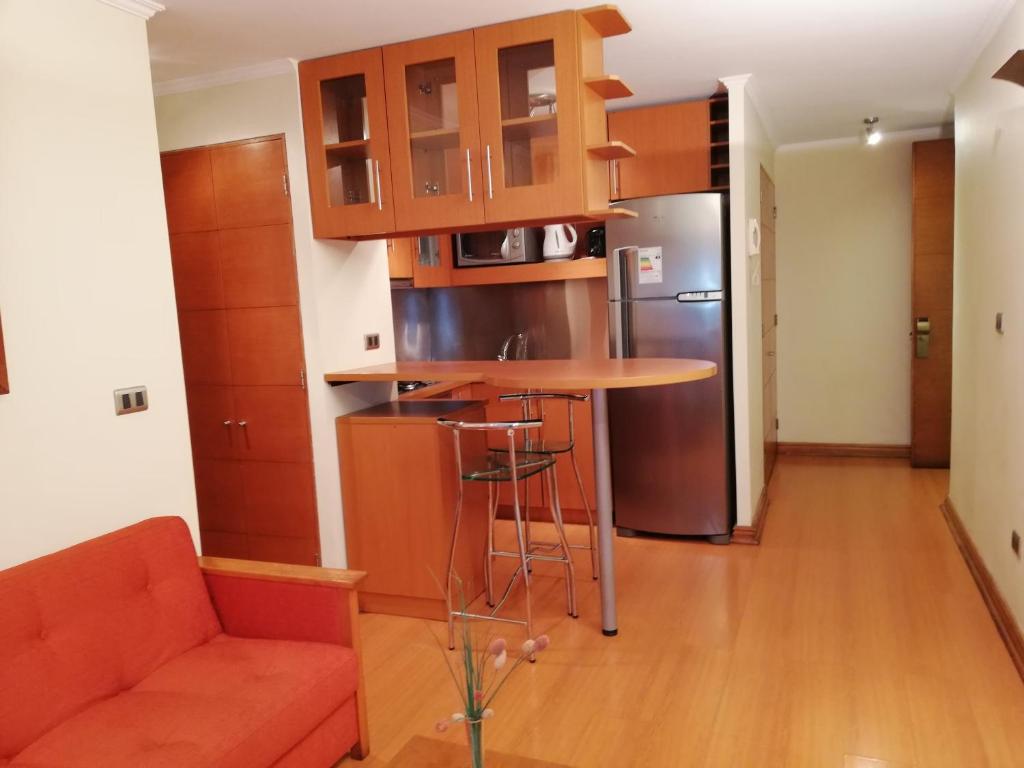 Kuchyň nebo kuchyňský kout v ubytování Andes Suites