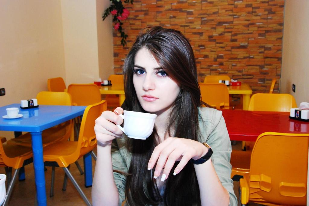 Příslušenství pro přípravu čaje a kávy v ubytování Armenia Hostel
