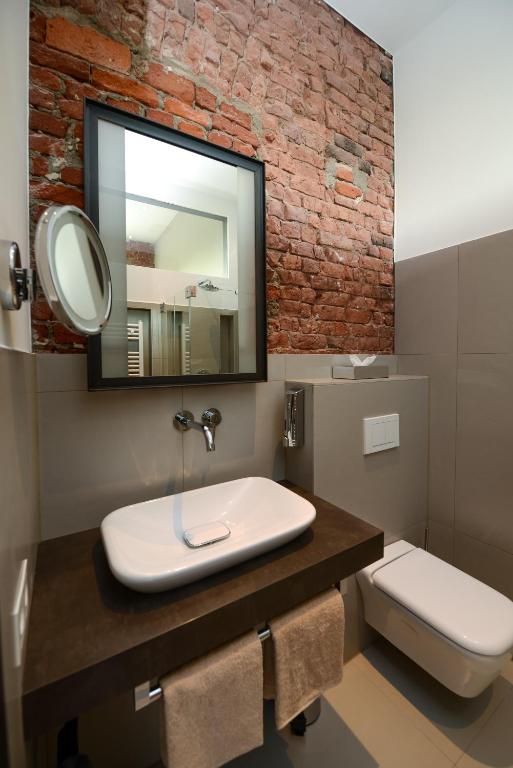 Koupelna v ubytování Hotel Volksschule