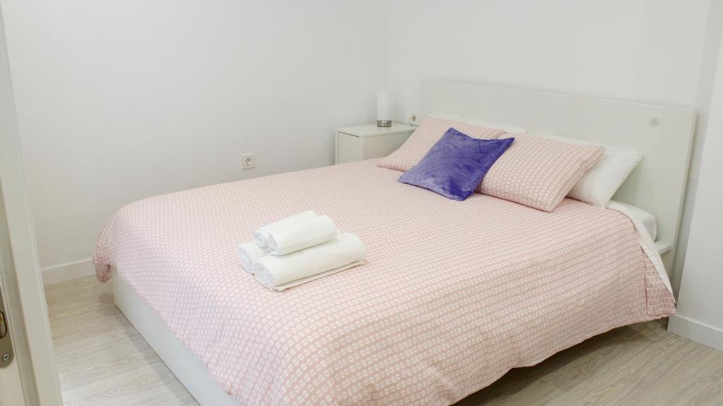 Postel nebo postele na pokoji v ubytování Piso Lagunero Acogedor