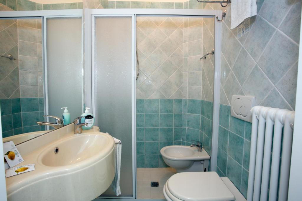 Koupelna v ubytování Hotel Vannini