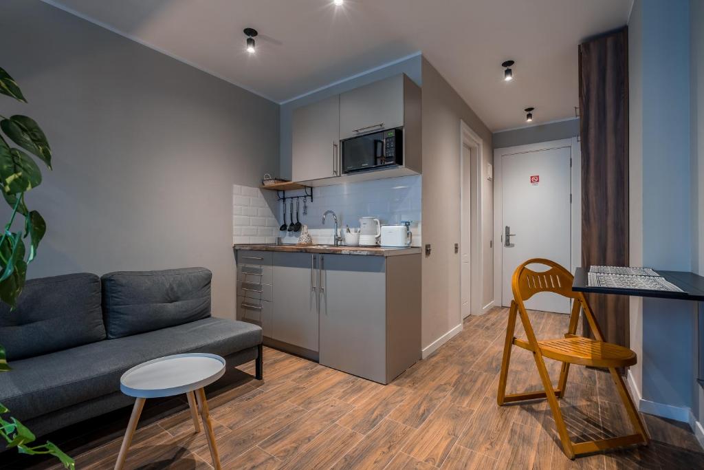 Kuchyň nebo kuchyňský kout v ubytování New Gudauri-Loft II-Near Gondola