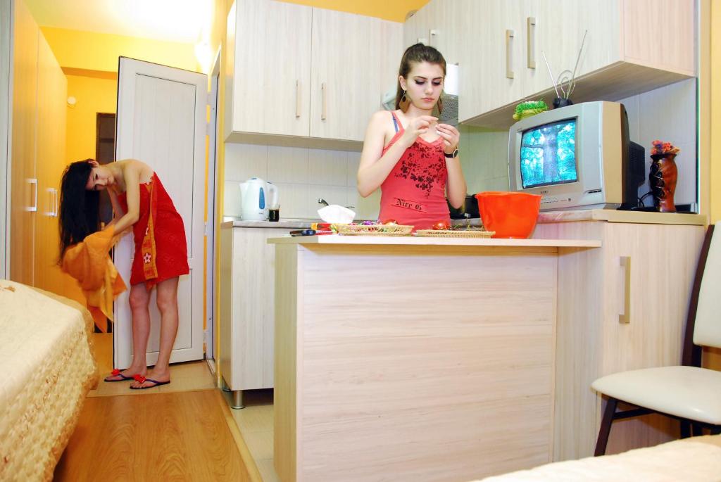 TV a/nebo společenská místnost v ubytování Armenia Hostel