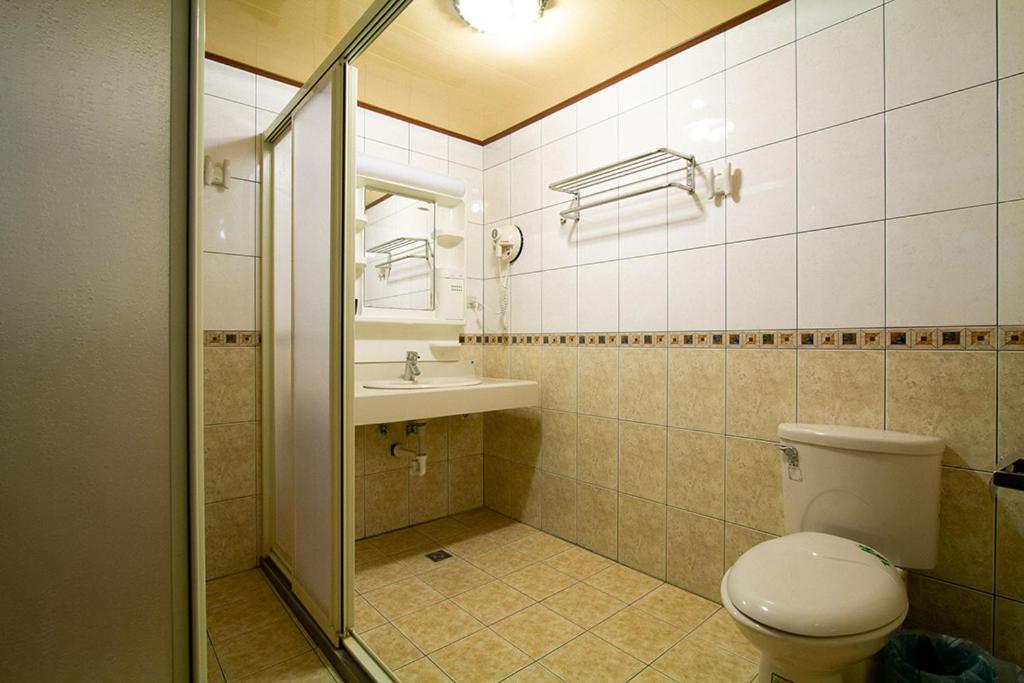 Koupelna v ubytování Rong Yuan Gu Homestay