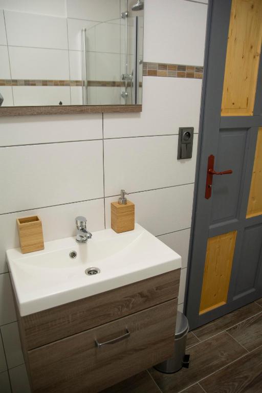 Koupelna v ubytování Apartmán Na Pekárně