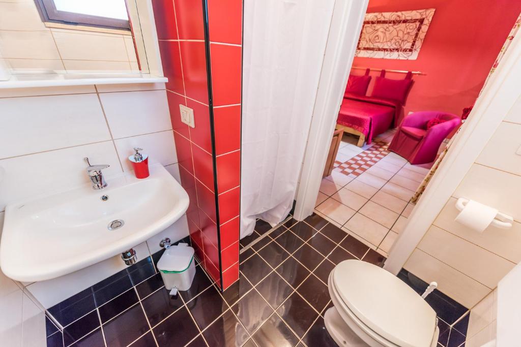 Koupelna v ubytování B&B Cinque Stelle Salento
