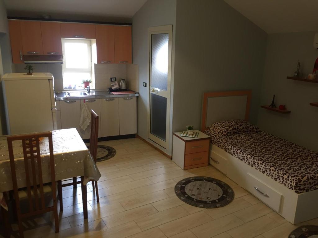 Kuchyň nebo kuchyňský kout v ubytování Lille France Apartments