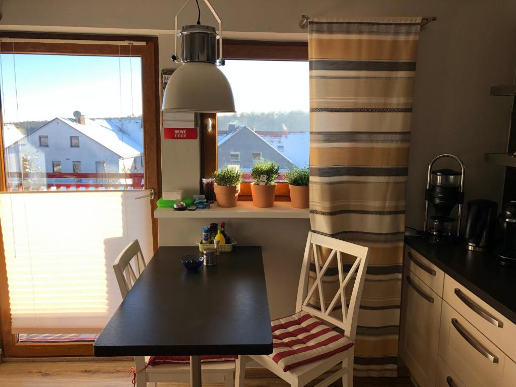 Kuchyň nebo kuchyňský kout v ubytování Ferienhaus Winterberg