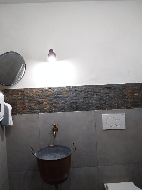 Koupelna v ubytování Lucernaio Rooms