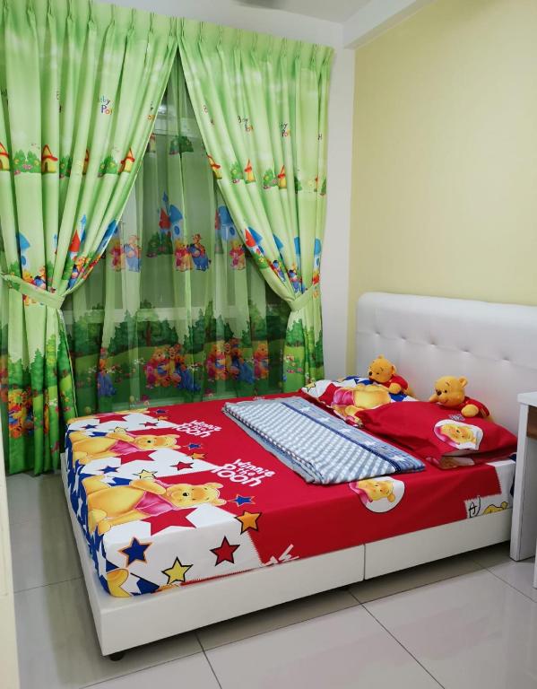 Katil atau katil-katil dalam bilik di JS HomeStay@Iskandar Puteri, Nusajaya