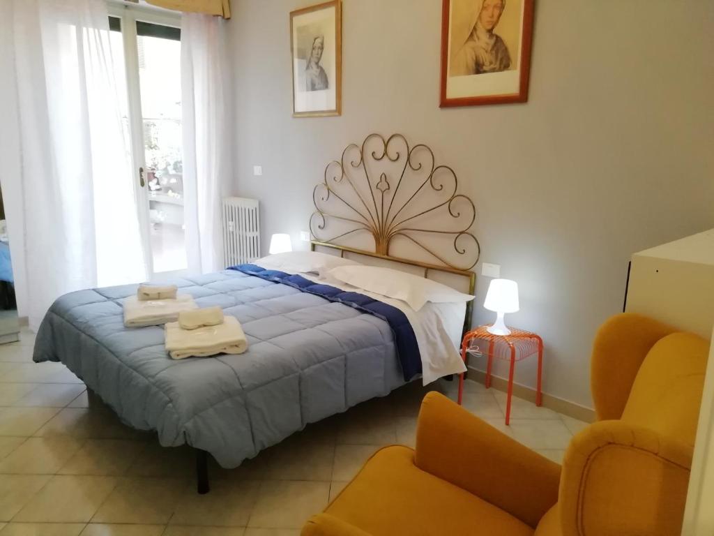 Postel nebo postele na pokoji v ubytování B&B BARBERA