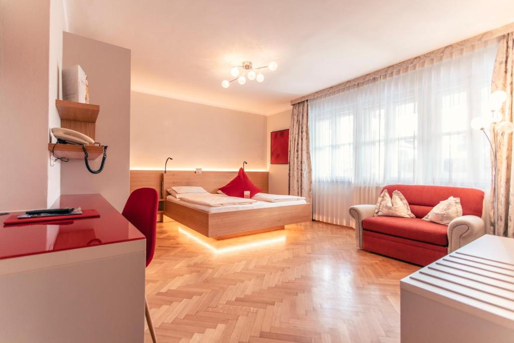 Postel nebo postele na pokoji v ubytování Hotel Rosenvilla