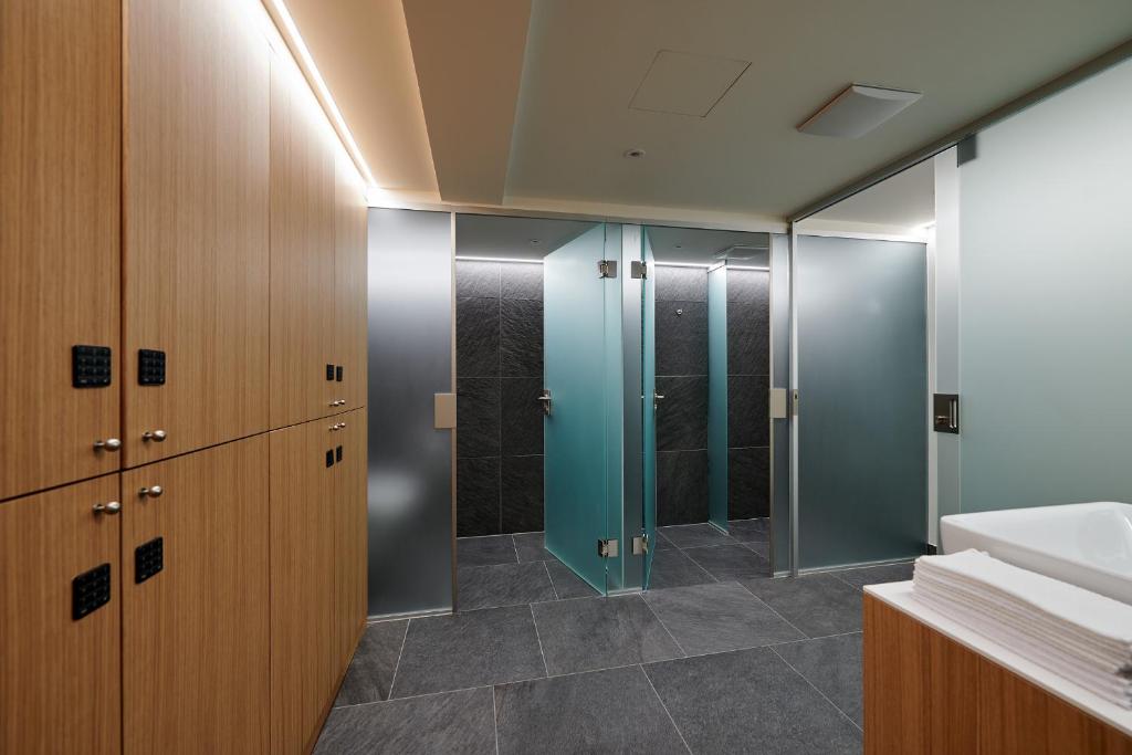 Ванная комната в Hotel Appartement Roggal