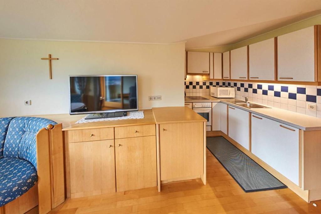 Kuchyň nebo kuchyňský kout v ubytování Haus Panoramablick