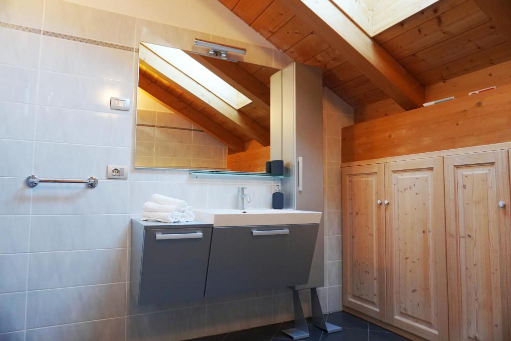 Koupelna v ubytování Casa Morèt