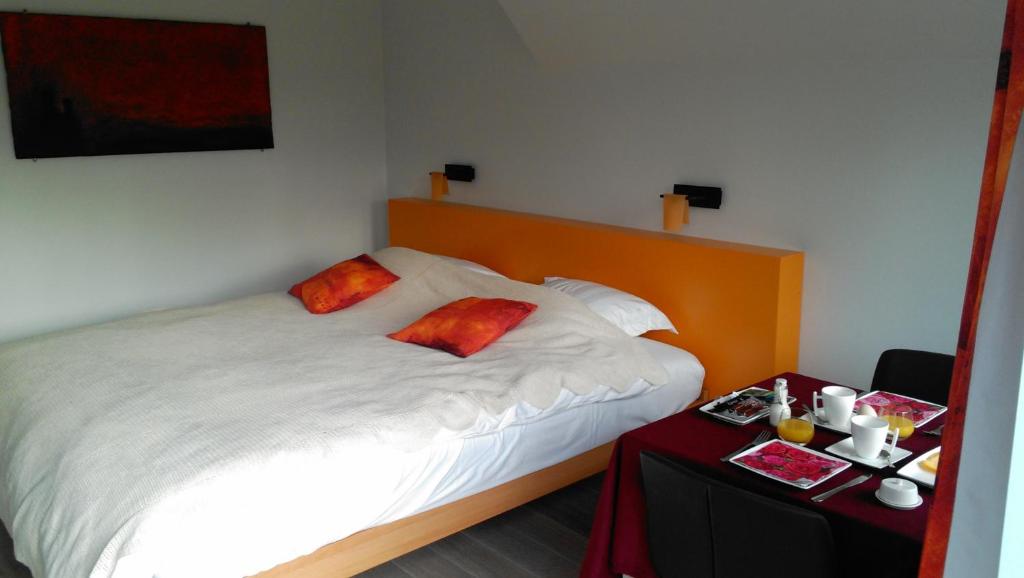 Postel nebo postele na pokoji v ubytování B&B Hier en Nu