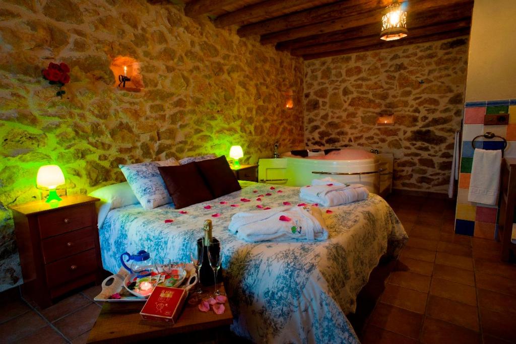Säng eller sängar i ett rum på Aldea Ecorural