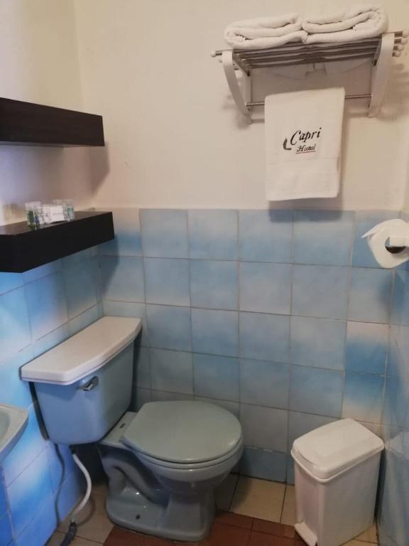 Koupelna v ubytování Hostal Capri