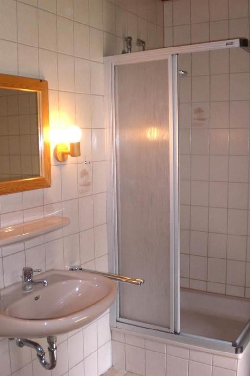 Koupelna v ubytování Tödter