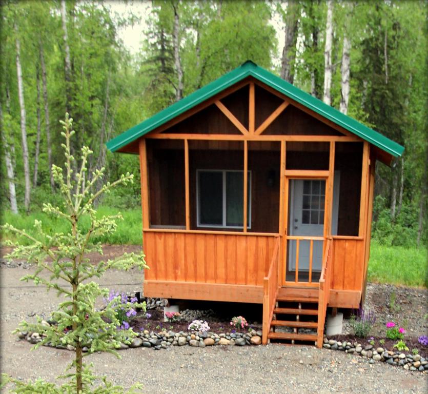 Zahrada ubytování Talkeetna Wilderness Lodge & Cabin Rentals