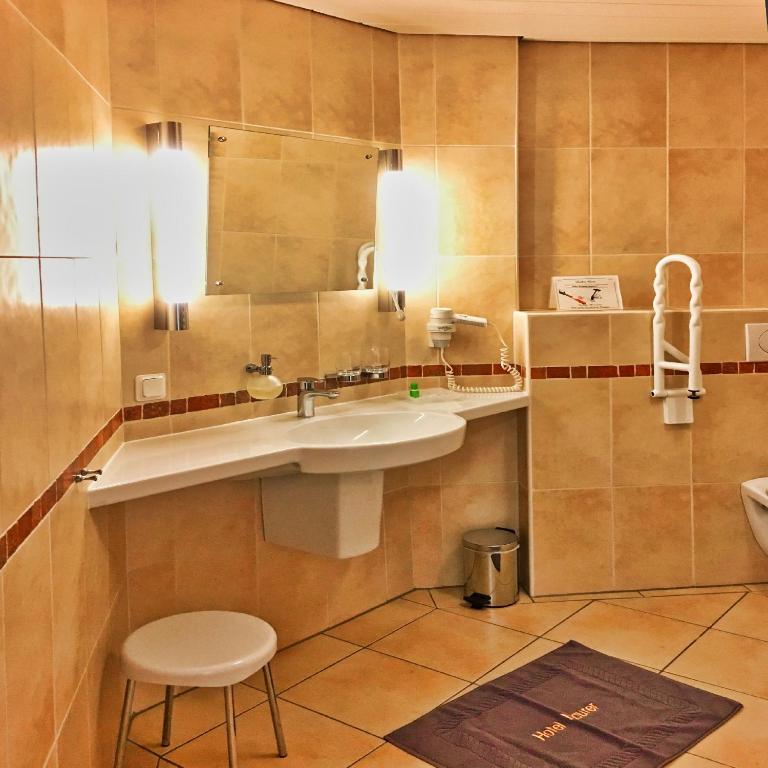 Koupelna v ubytování Hotel Maurer