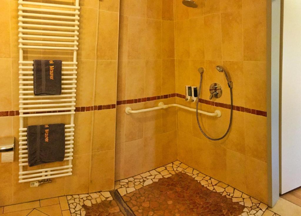 Koupelna v ubytování Hotel Maurer