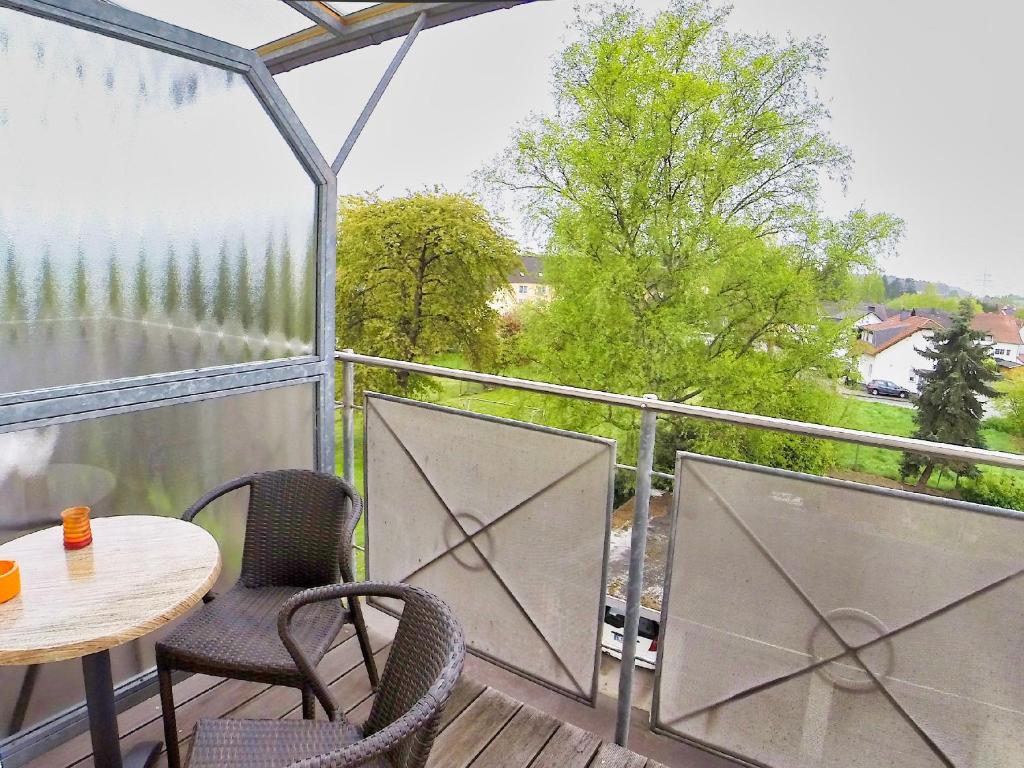 Balkón nebo terasa v ubytování Hotel Maurer