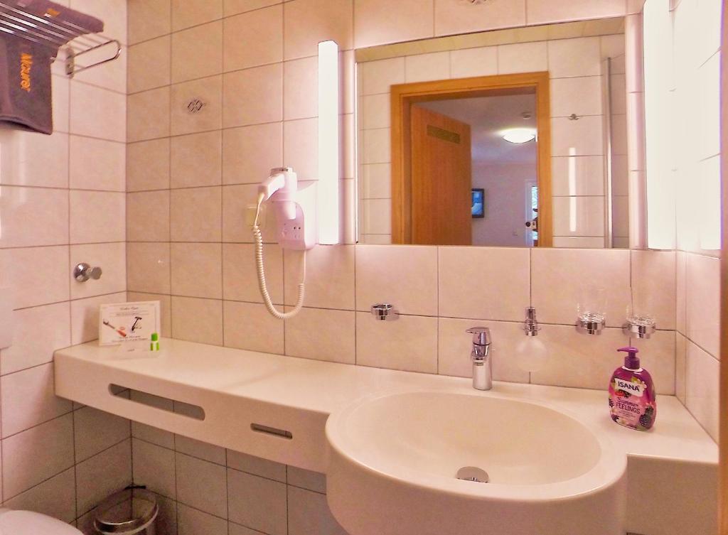 Koupelna v ubytování Hotel Maurer