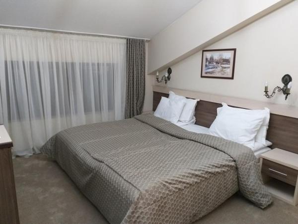 Postel nebo postele na pokoji v ubytování Spa Hotel Kleptuza