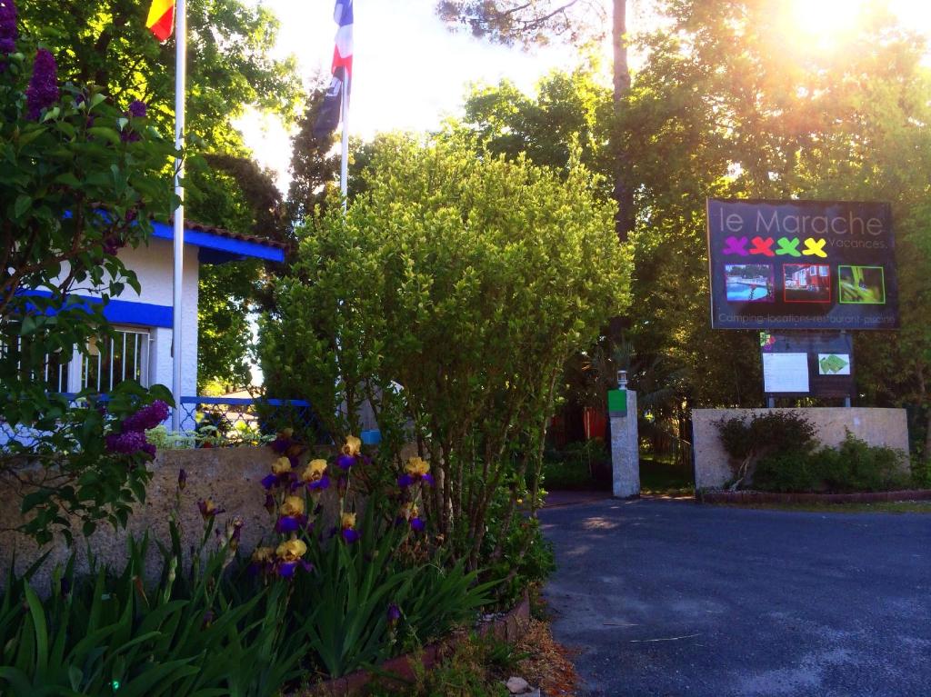 Zahrada ubytování Camping le Marache