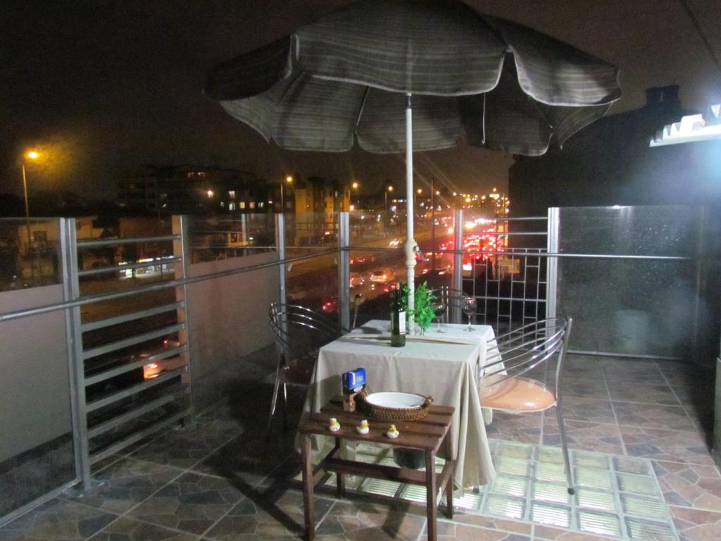 Balkón nebo terasa v ubytování Hotel Apartasuite Normandia