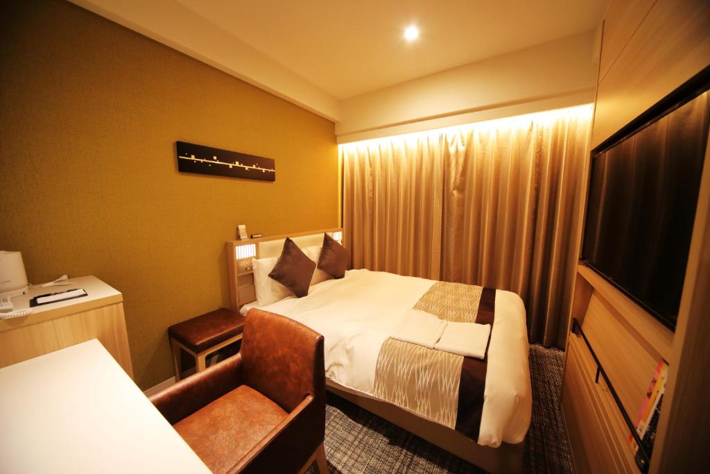 TV a/nebo společenská místnost v ubytování Hotel Sunroute Asakusa
