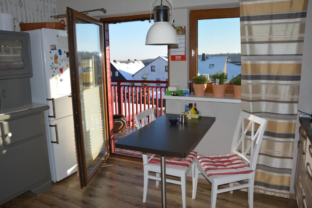 Kuchyň nebo kuchyňský kout v ubytování Ferienhaus Winterberg