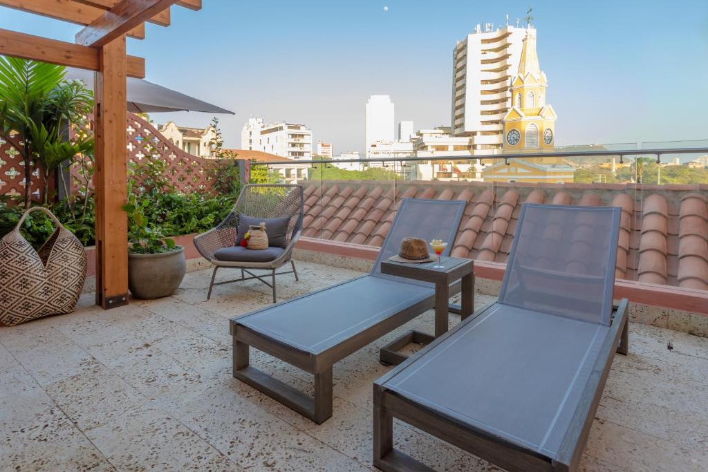 Balkón nebo terasa v ubytování Hotel Santa Catalina